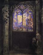 Odilon Redon Stained-Glass Window oil painting on canvas